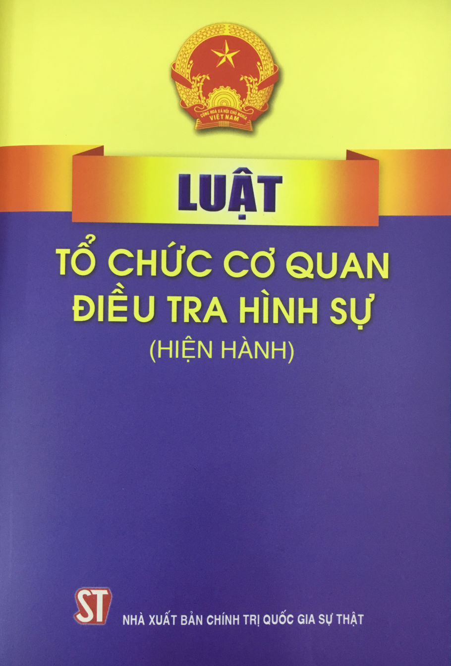 Luật tổ chức cơ quan điều tra hình sự