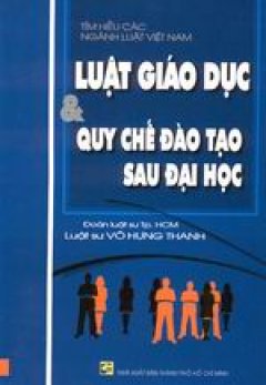 Luật giáo dục và quy chế đào tạo sau đại học