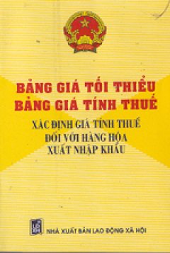 Bảng giá tối thiểu bảng giá tính thuế