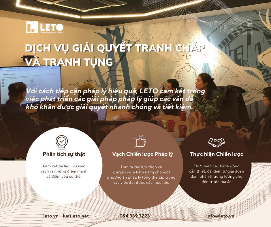 Dịch vụ giải quyết tranh chấp và tranh tụng