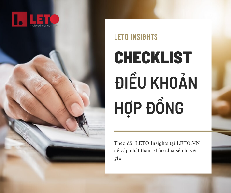 Checklist Điều khoản Hợp đồng