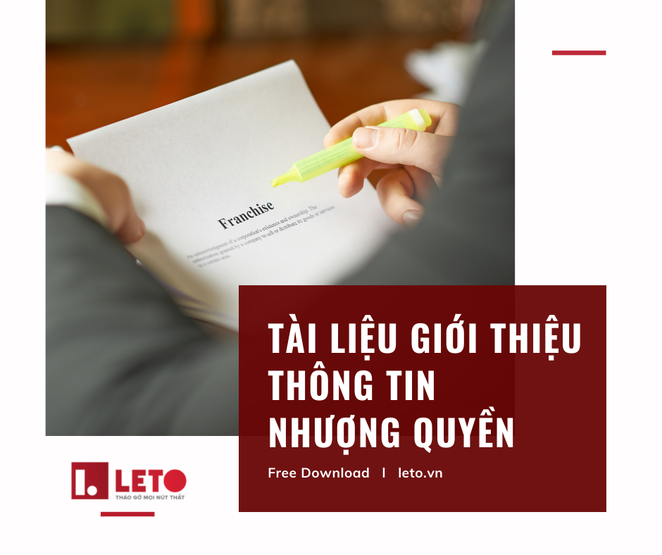 Tài liệu giới thiệu nhượng quyền thương mại