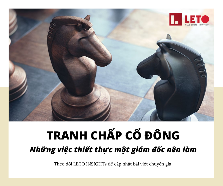 Tranh chấp cổ đông - Những việc thiết thực một giám đốc nên làm