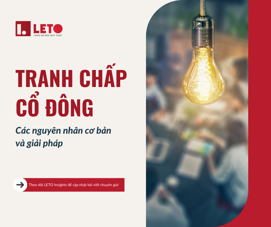 Tranh chấp cổ đông - Các nguyên nhân cơ bản và giải pháp