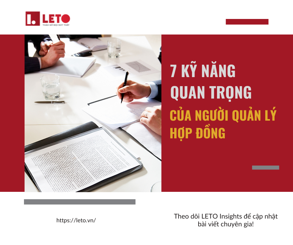 7 kỹ năng quan trọng của người quản lý hợp đồng