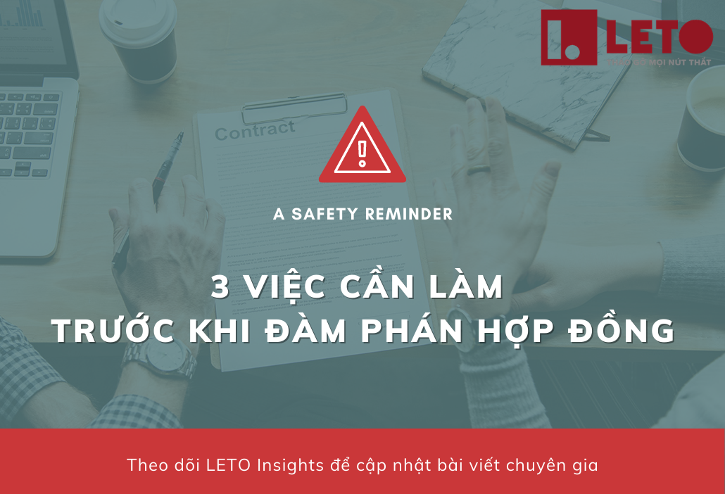 3 Việc quan trọng cần làm trước khi đàm phán hợp đồng