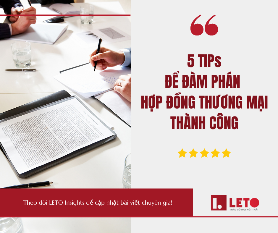 5 TIPs đàm phán hợp đồng thương mại thành công