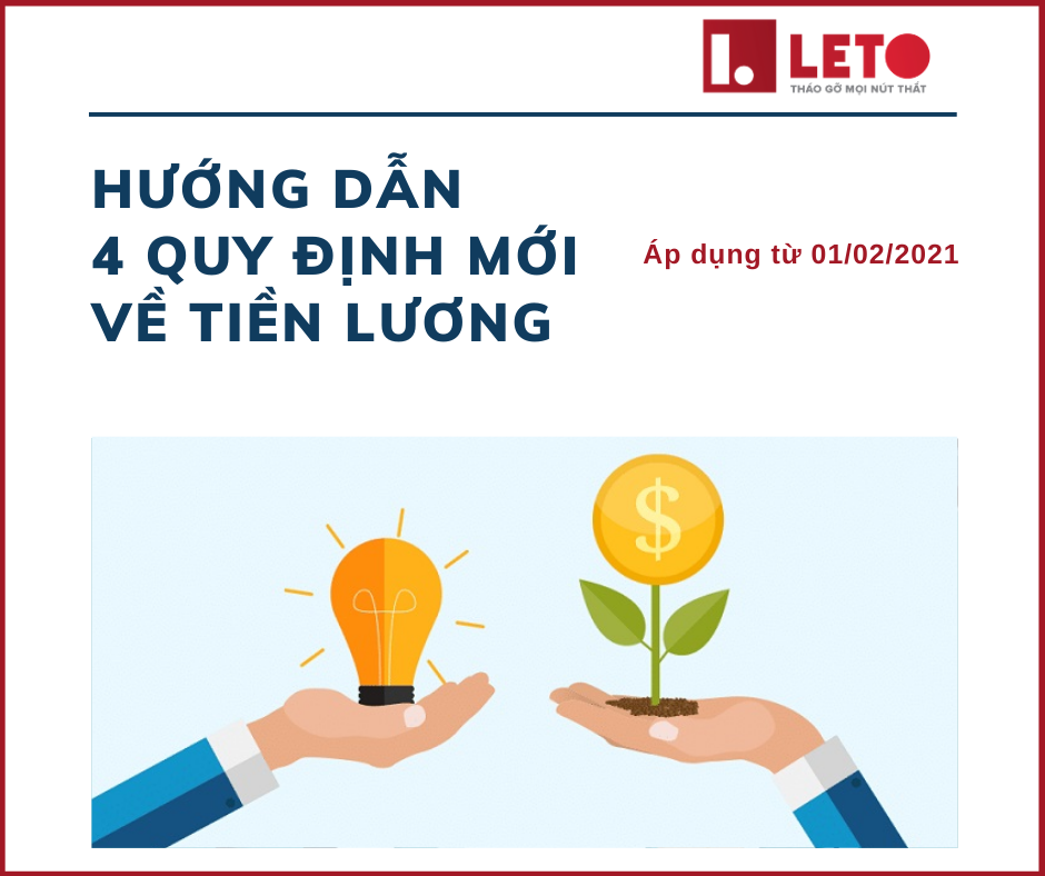 Hướng dẫn 4 quy định mới về tiền lương