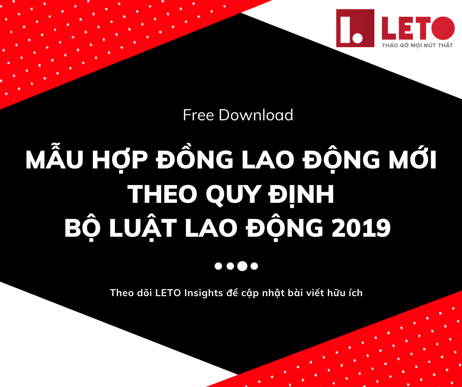 Mẫu hợp đồng lao động mới theo quy định của Bộ luật Lao động 2019