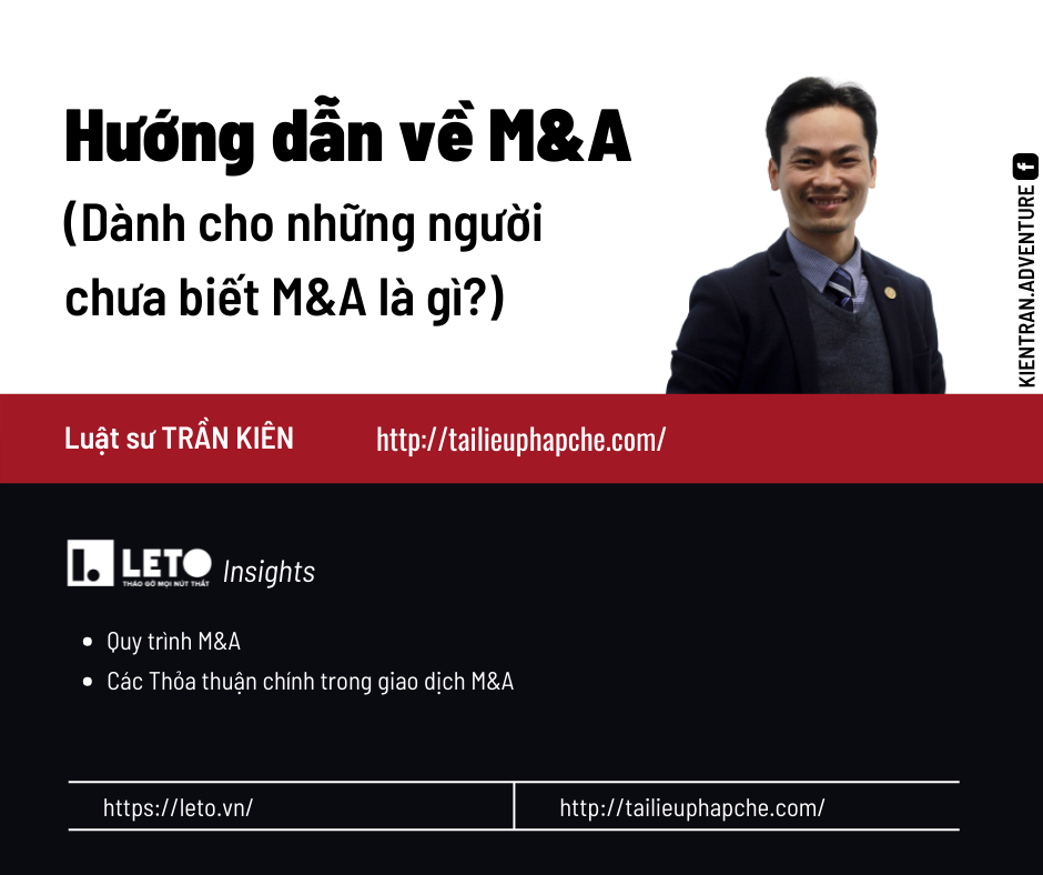 Hướng dẫn về M&A - Dành cho người chưa biết gì về M&A