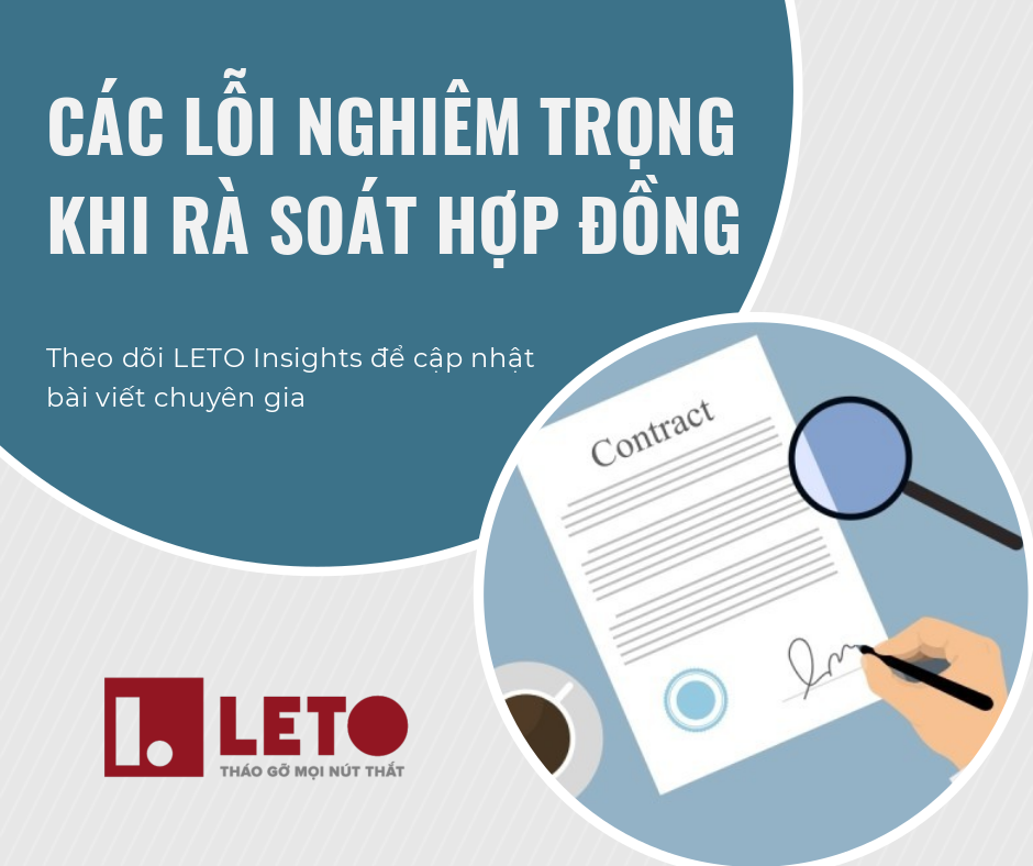 Các lỗi nghiêm trọng khi rà soát hợp đồng