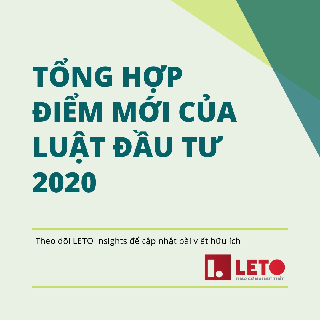 Tổng hợp Điểm mới của Luật đầu tư 2020